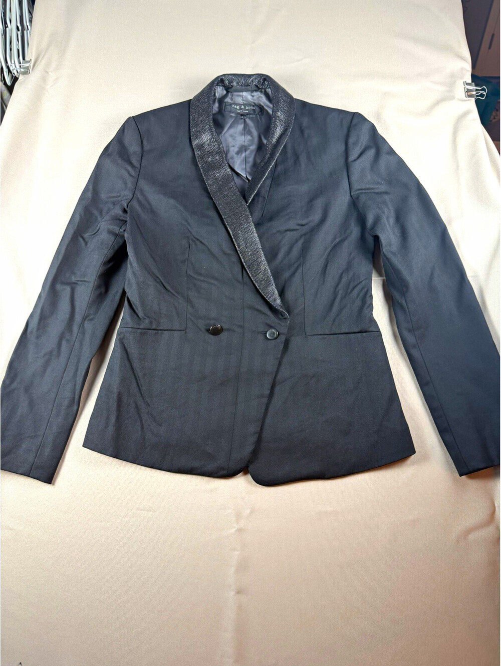 Rag & Bone New York Black Wool Blazer – Women’s Size 2 – Made in USA
